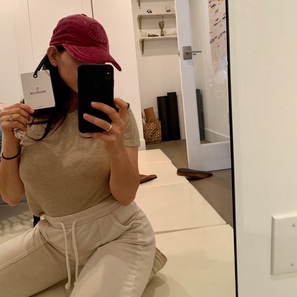 Pink Velvet Moncler Hat - Picture 1 of 2